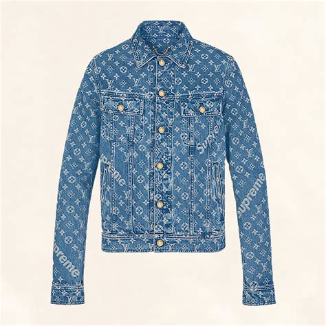 supreme louis vuitton jeans|supreme louis vuitton denim jacket.